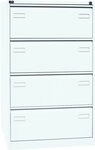 BISLEY Light H&auml;ngeregistraturschrank, doppelbahnig, DIN A4, 4 HR-Schubladen,...