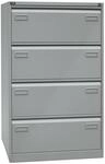 BISLEY Light H&auml;ngeregistraturschrank, doppelbahnig, DIN A4, 4 HR-Schubladen, Metall,