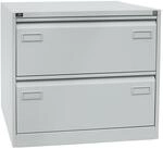 BISLEY Light H&auml;ngeregistraturschrank, doppelbahnig, DIN A4, 2 HR-Schubladen, Metall,
