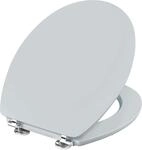 Cornat WC-Sitz "Telo" - Schlichter Look in manhattangrau - Hochwertiger Holzkern -