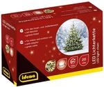 Idena 8325052 - LED Lichterkette mit 20 LEDs in Warmwei&szlig;, mit 8 Stunden Timer