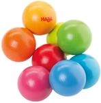 HABA Greifling Magica &ndash; Bunter Baby-Holzgreifling ab 6 Monaten &ndash; 8 Kugeln aus