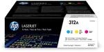 Hewlett Packard Toner Cartridge 312A, 3-er Pack, cyan/magenta/gelb