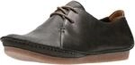Clarks Janey Mae, Damen Derby Schn&uuml;rhalbschuhe, Schwarz (Black Leather), 35.5 EU