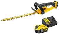 DEWALT b&uuml;rstenlose Akku-Heckenschere / Strauchschere (18V, 5.0 Ah, 55 cm