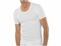 Schiesser Herren Jacke 1/2 Unterhemd, Weiß (100-weiss), M EU