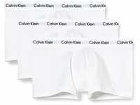 Calvin Klein Herren 3er-Pack Boxershorts Low Rise Trunk 3Pk mit Stretch, Weiß