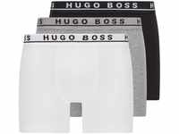 BOSS Hugo Herren Boxershorts Unterhosen Boxer Brief 50325404 3er Pack (M, Mix...