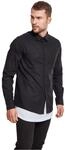Urban Classics Herren Checked Flanell Shirt TB297, Mehrfarbig (Blk/Blk), L EU