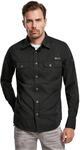 Brandit Slim Fit Shirt Long Sleeve, Farbe: Black, Gr&ouml;&szlig;e: S