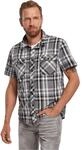 Brandit Roadstar Shirt Short Sleeve, Farbe: Black/Anthracite, Gr&ouml;&szlig;e: XL