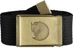 Fj&auml;llr&auml;ven Unisex G&uuml;rtel Canvas Brass G rtel, Schwarz, Einheitsgr&ouml;&szlig;e EU