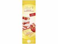 Lindt Schokolade Joghurt Erdbeer-Rhabarber | 100 g Tafel | Weiße Schokolade mit