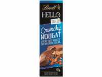 Lindt Schokolade HELLO Crunchy Nougat | 100 g Tafel | Vollmilch-Schokolade mit