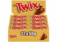 Twix Schokoriegel | Keks, Karamell | 32 Doppelriegel in einer Box (32 x 50 g) |...
