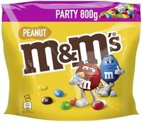 M&M'S Schokolinsen Peanut, Milchschokolade, Party-Mix, Gro&szlig;packung, 800 g 