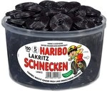 Haribo Schnecken 150 St&uuml;ck in Runddose, 1500g