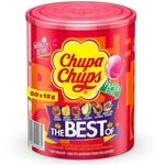 Chupa Chups Best of Lutscher-Dose, enth&auml;lt 50 Lollis in 7 Geschmacksrichtungen Cola,