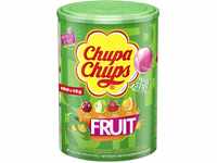 Chupa Chups Fruit Lutscher-Dose, praktische Box mit 100 Lollis in 4 fruchtigen