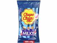 Chupa Chups Milky Lutscher-Beutel, mit 120 Lollis in 3 cremigen...
