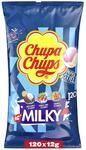 Chupa Chups Milky Lutscher-Beutel, mit 120 Lollis in 3 cremigen Geschmacksrichtungen