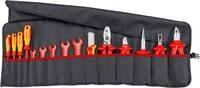 KNIPEX Werkzeug-Rolltasche 15-teilig mit isolierten Werkzeugen f&uuml;r Arbeiten an