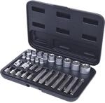KS Tools 911.4301-2 TX-Steckschl&uuml;ssel- und Bit-Satz, 30-tlg. Bits mit Bohrung