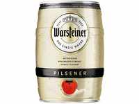 Warsteiner Premium Pilsener 5 L Bierfass mit Zapfhahn, Partyfass, Pfandfrei (1...