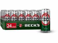 BECK'S Pils Dosenbier, Sortenreines Dosen-Set, EINWEG (24 x 0.5 l), Pils Bier