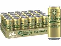 Carlsberg Elephant 7,5 % Vol. Dosenbier 0,5 l | 24 Starkbier Dosen in kraftvoll,
