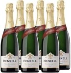 Henkell Sekt Brut (6 x 0,75 l) - Feinperliger Sektgenuss, elegante Cuv&eacute;e aus den