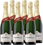 Henkell Sekt Halbtrocken (6 x 0,75 l) - Angenehm milder Sektgenuss, feinperlig,