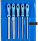 PFERD 532 WR 200 H 2 Werkstattfeilen-Set in PVC-Rolltasche, 5 Feilen, Kreuzhieb H2,