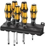 Wera Schraubendrehersatz 932/918/6 Kraftform Plus: Der Schraubmei&szlig;el + Rack,