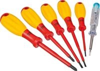 HAZET Elektriker-Schraubendreher-Satz 810/6VDE I 6-teiliges Set mit Kreuz-, und
