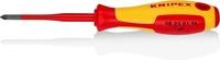 KNIPEX Schraubendreher (Slim) f&uuml;r Kreuzschlitzschrauben Pozidriv isolierender
