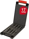 Wiha Schraubenausdreher Set Sechskant 17-tlg. I inkl. Spiralbohrer in Box I Retter