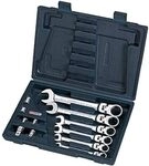 KS Tools 503.4867 GEARplus Gelenk-Ratschenringmaulschl&uuml;ssel-Satz,