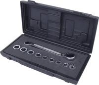 KS Tools 503.4645 GEARplus Doppel-Ratschenringschl&uuml;ssel-Satz umschaltbar 10-tlg.