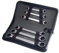 KS Tools 503.4580 GEARplus Doppel-Ratschenringschl&uuml;ssel-Satz,umschaltbar,6-tlg