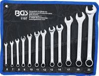 BGS 1197 | Maul-Ringschl&uuml;ssel-Satz | 12-tlg. | SW 6-22 mm | inkl. Tetron-Rolltasche