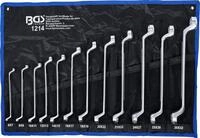 BGS Doppelringschl&uuml;ssel-Satz 12 tlg Schraubenschl&uuml;ssel Set gekr&ouml;pft 6x7-30x32 mm