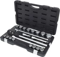 KS Tools 911.0751 3/4 Zoll 12-Kant Steckschl&uuml;ssel-Satz | inklusive Umschaltknarre,