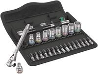 Wera 05004021001 8100 SA 11 Zyklop Metal-Knarrensatz, Umschalthebel, 1/4 Zoll