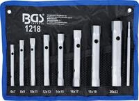 BGS Rohr Steckschl&uuml;ssel Satz 6-22 mm 8 tlg Doppelrohr Set Tasche Schl&uuml;ssel