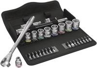 Wera 05004047001 8100 SB 7 Zyklop Metal-Knarrensatz, Durchsteckvierkant, 3/8 Zoll