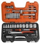 BAHCO Acoplamientos 1/2 Y 1/4-Puntas, Silberfarben, Chrom