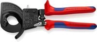 KNIPEX Kabelschneider (Ratschenprinzip) in Blister mit Mehrkomponenten-H&uuml;llen