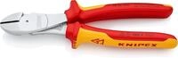 KNIPEX Kraft-Seitenschneider isoliert mit Mehrkomponenten-H&uuml;llen, VDE-gepr&uuml;ft