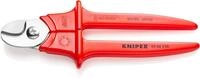 KNIPEX Kabelschere Griffe mit Kunststoff umspritzt isoliert, mit Kunststoff